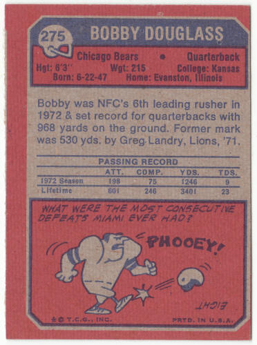 1973 Topps Football #275 Bobby Douglass