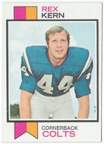 1973 Topps Football #28 Rex Kern Rookie Card