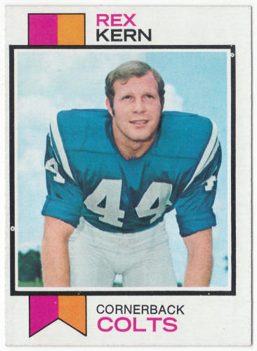 1973 Topps Football #28 Rex Kern Rookie Card