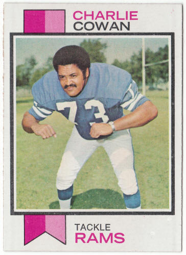 1973 Topps Football #301 Charlie Cowan Rookie Card
