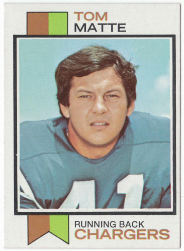 1973 Topps Football #338 Tom Matte