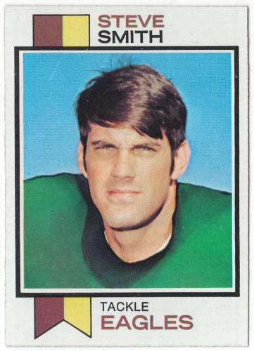 1973 Topps Football #33 Steve Smith Rookie Card