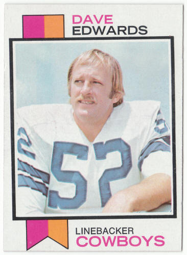 1973 Topps Football #369 Dave Edwards