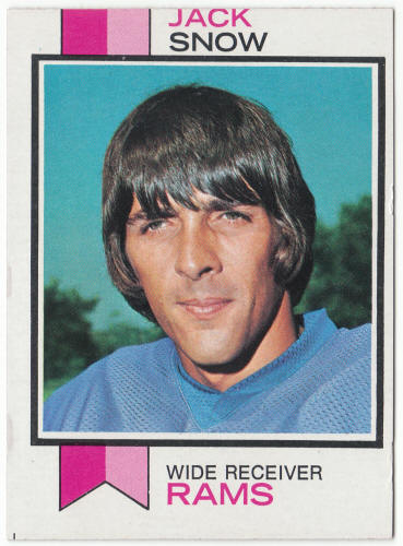 1973 Topps Football #416 Jack Snow