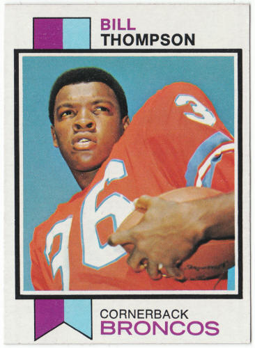 1973 Topps Football #438 Bill Thompson