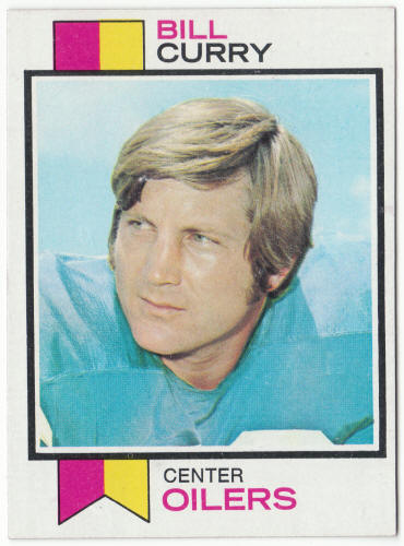 1973 Topps Football #43 Bill Curry Rookie Card