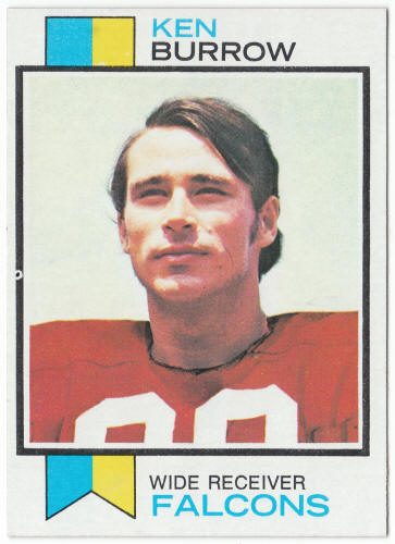 1973 Topps Football #489 Ken Burrow Rookie Card