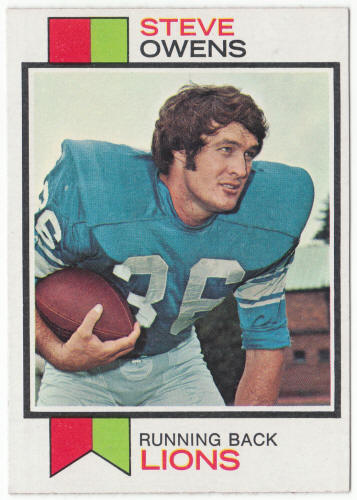 1973 Topps Football #495 Steve Owens