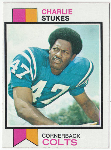 1973 Topps Football #516 Charlie Stukes Rookie Card