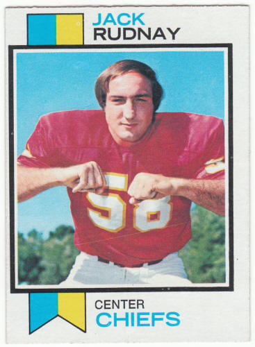 1973 Topps Football #57 Jack Rudnay Rookie Card