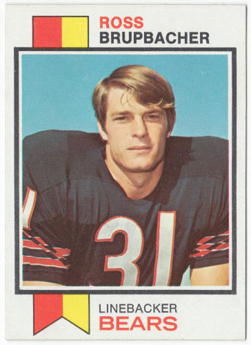 1973 Topps Football #87 Ross Brupbacher Rookie Card