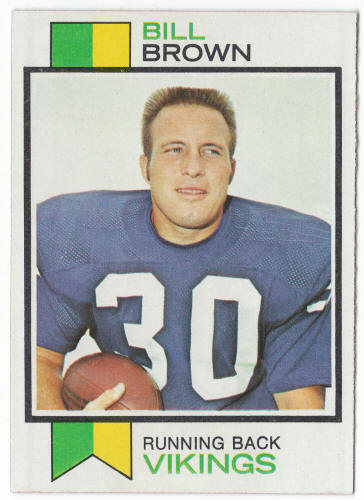 1973 Topps Football #474 Bill Brown