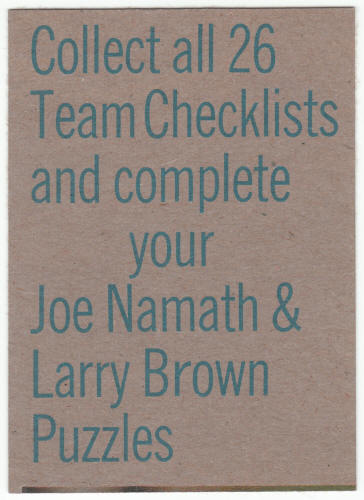 1973 Topps Atlanta Falcons Team Checklist back