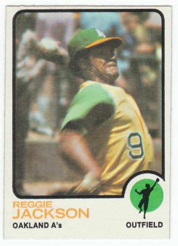 1973 Topps Baseball #255 Reggie Jackson