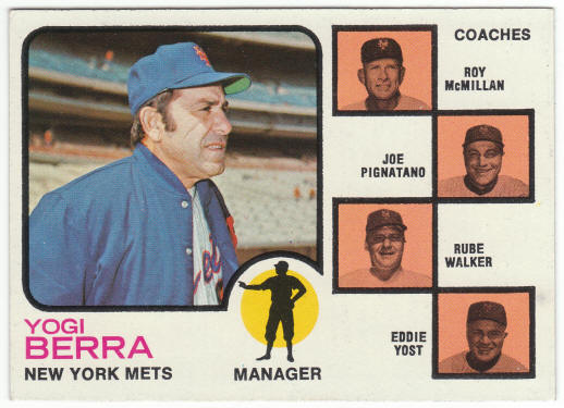1973 Topps 257A Yogi Berra front