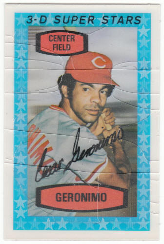 1975 Kelloggs 3D Baseball #50 Cesar Geronimo