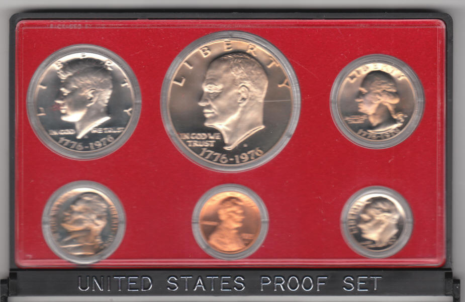 1975 S United States Proof Coin Set Obverse