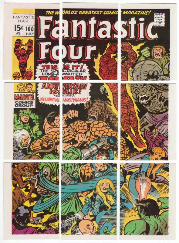 1975 Topps Comic Book Heroes Stickers Puzzle