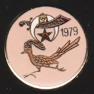 Sabbar Shriners Roadrunners 1979 Lapel Pin