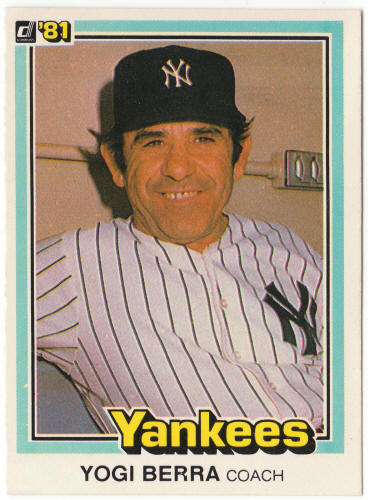 1981 Donruss Baseball #351 Yogi Berra CO