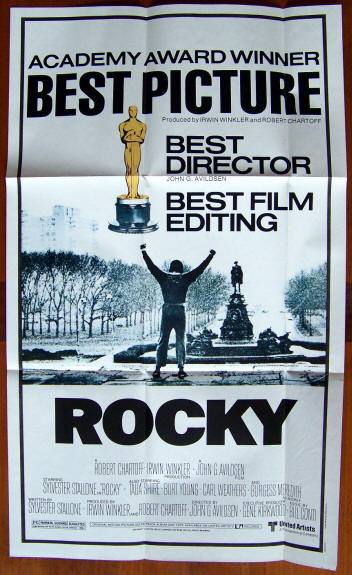 1981 Topps Movie Giant Pinup 6 Rocky