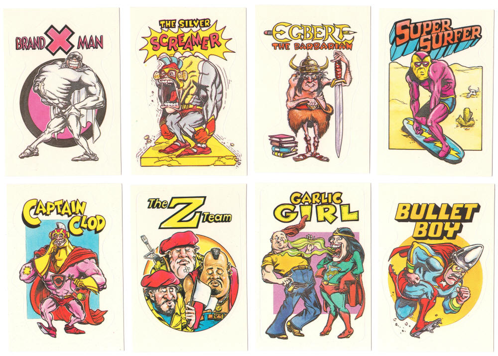 1983 Donruss General Mills Zero Heroes Stickers
