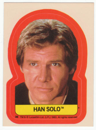 1983 Topps Star Wars The Return of the Jedi Sticker #36