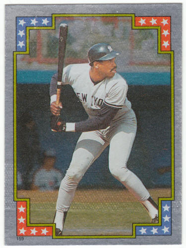 1988 Topps Superstar Foil Sticker #159 Dave Winfield