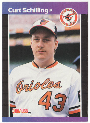 1989 Donruss Baseball #635 Curt Schilling Rookie Card Type A
