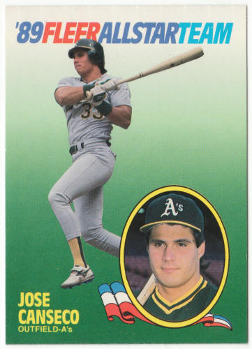 1989 Fleer All-Stars #2 Jose Canseco
