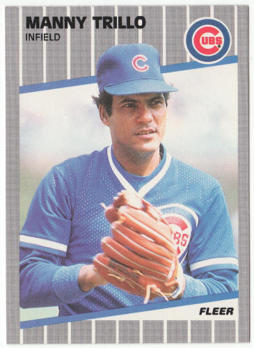 1989 Fleer Baseball #440A Manny Trillo Error