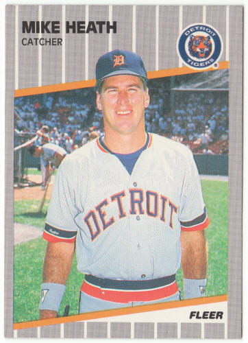 1989 Fleer Baseball #130A Mike Heath Error Card