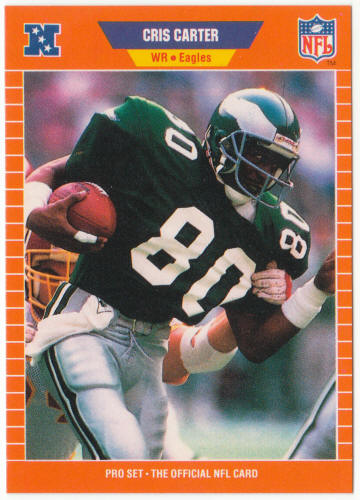 1989 Pro Set Football #314 Cris Carter Rookie Card