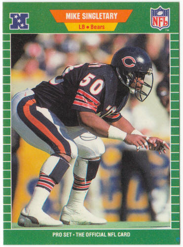 1989 Pro Set Football #50 Mike Singletary