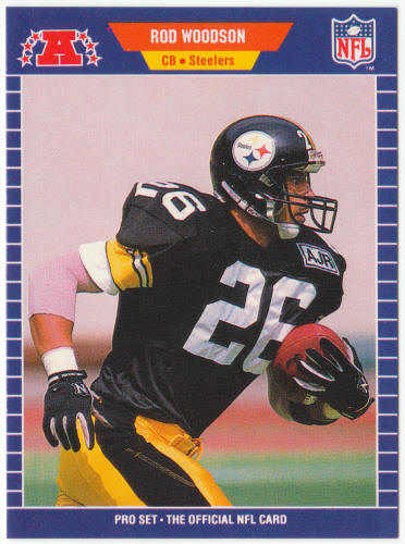 1989 Pro Set Football #354 Rod Woodson Rookie Card