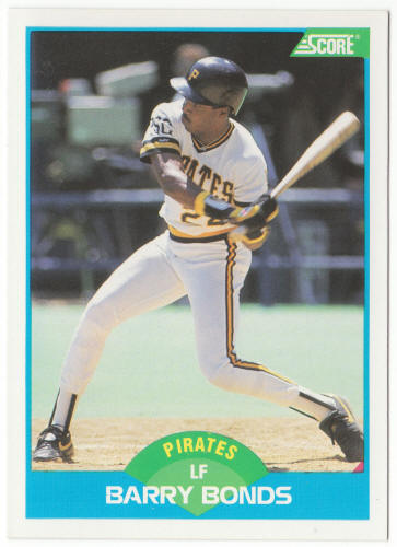 1989 Score Baseball #127 Barry Bonds