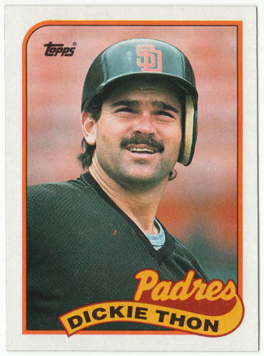 1989 Topps Baseball #726B Dickie Thon Correct