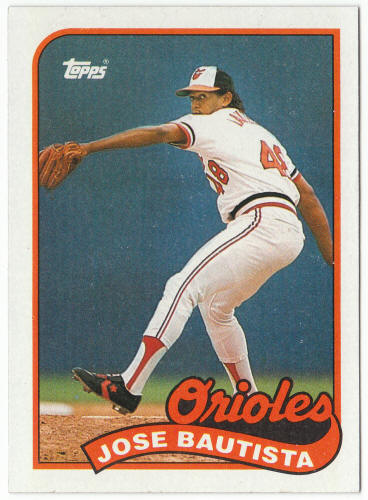 1989 Topps #469 Jose Bautista Corrected Rookie Card