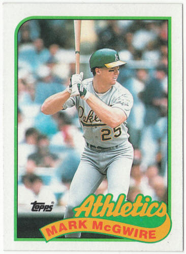 1989 Topps Baseball #70B Mark McGwire Correct