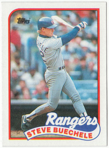 1989 Topps Baseball #732 Steve Buechele Correct Card