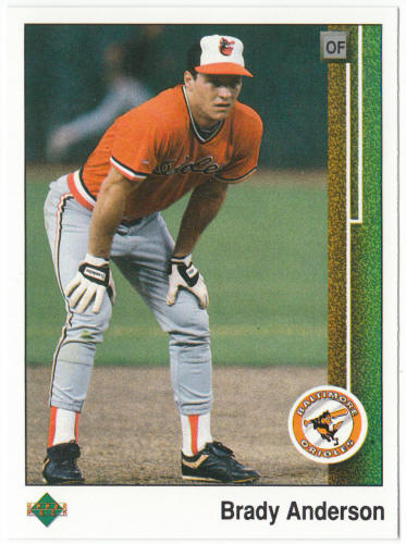 1989 Upper Deck Baseball #408 Brady Anderson Rookie Card