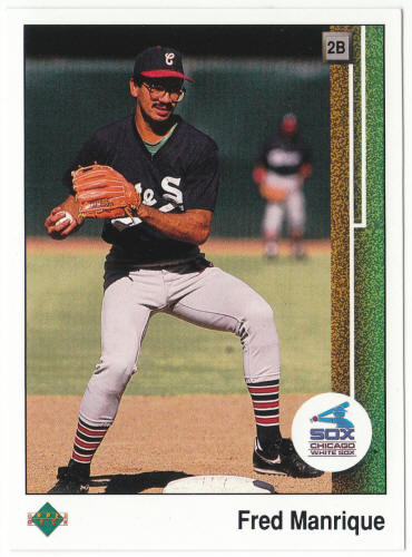 1989 Upper Deck Baseball #628A Fred Manrique Error Card