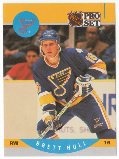 1990-91 Pro Set Brett Hull Promo Card