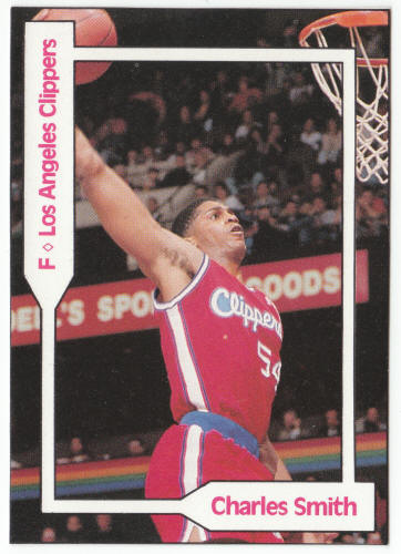 1990-91 SCD #25 Charles Smith Pocket Price Guide Card