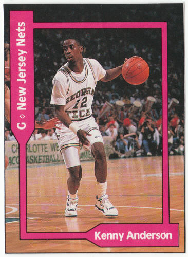 1990-91 SCD #47 Kenny Anderson Rookie Year Pocket Price Guide Card