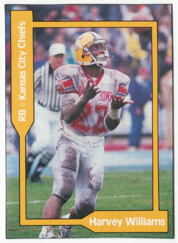 1990-91 SCD #50 Harvey Williams Pocket Price Guide Card