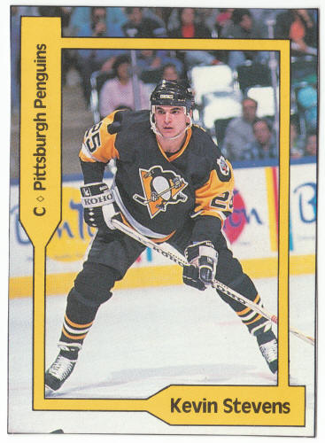 1990-91 SCD #56 Kevin Stevens Pocket Price Guide Card
