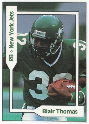 1990-91 SCD #8 Blair Thomas Pocket Price Guide Rookie Card