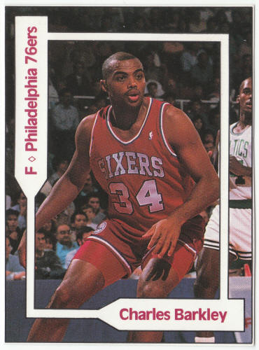 1990-91 SCD #9 Charles Barkley Pocket Price Guide Card