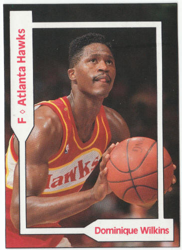 1990-91 SCD #27 Dominique Wilkins Pocket Price Guide Card
